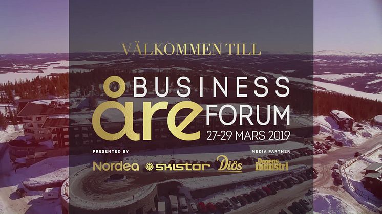 Välkommen till Åre Business Forum 27-29 mars 2019