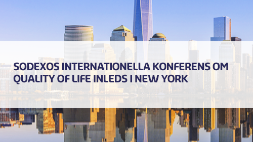 Sodexos internationella konferens om Quality of Life inleds i New York