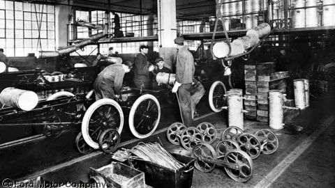 T-Forden på masseproduksjonslinja i 1913