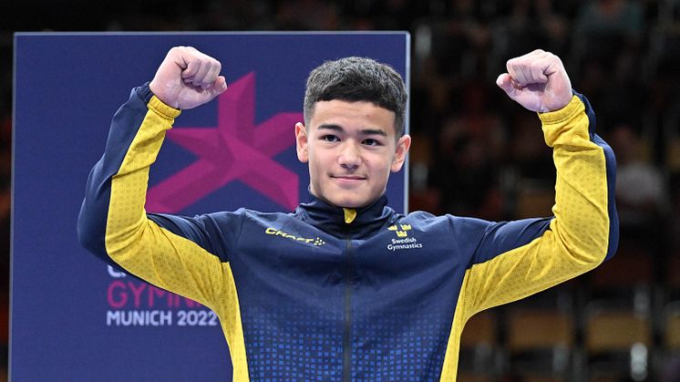 Luis Il-Sung Melander tar junior-EM guld i ringar. Foto: Filippo Tomasi