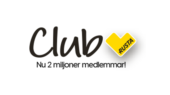 Två miljoner är nu medlemmar i Rustas kundklubb