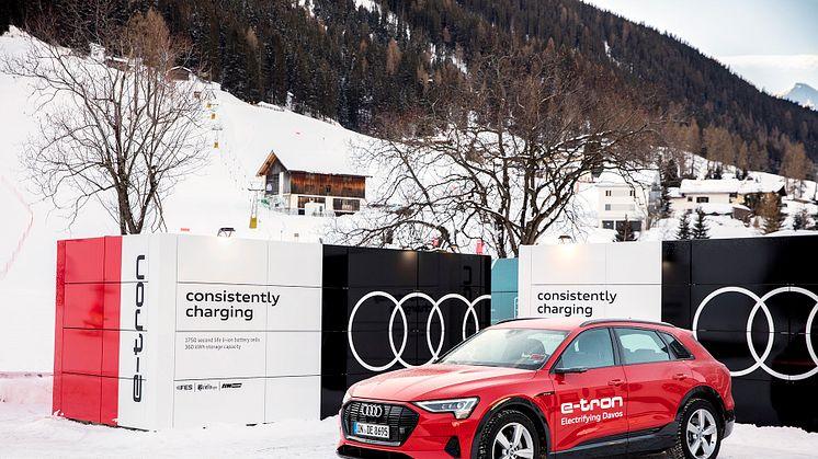 Audi leverer CO2-neutral mobilitet og opladningsløsninger til World Economic Forum i Davos