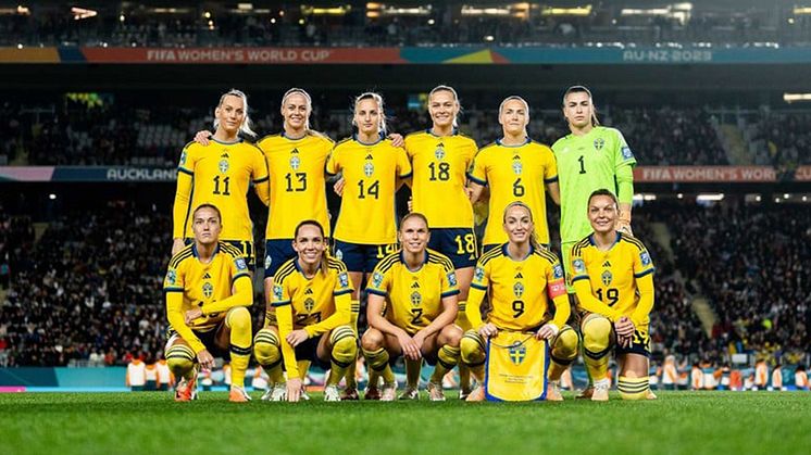 Svenska damlandslaget i fotboll. Foto: Bildbyrån, SvFF