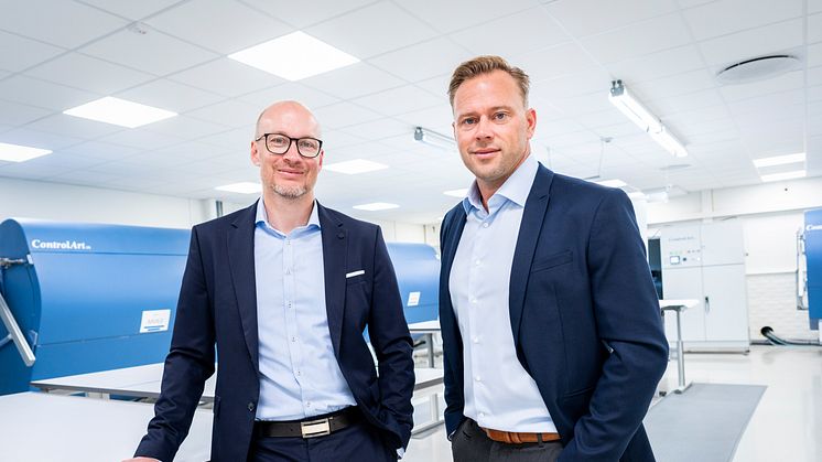 Stefan Gustafsson Ledell, CEO and Joakim Ekström, Technical Sales Manager. Photo: Martin Johansson