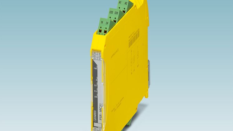 Safety relay with solid state outputs