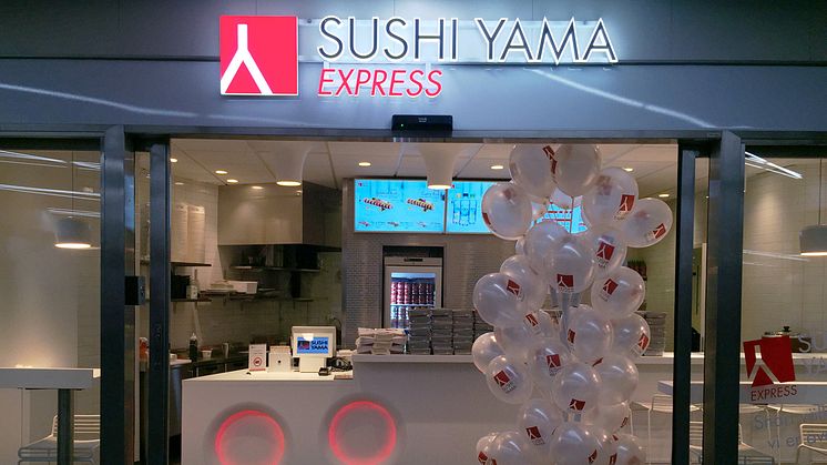 Sushi Yama Express i T-Centralen och biljetthallen Krysset.