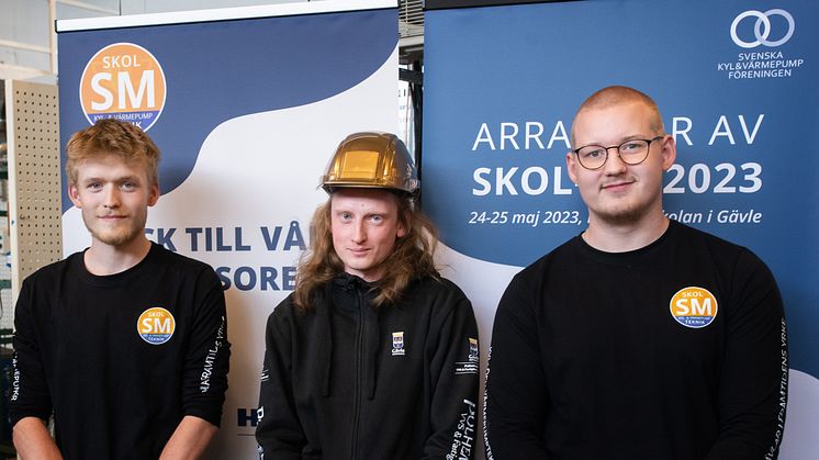 På bilden från höger Damien Hammarström, Eddie Atterling och Elliot Wahlin 