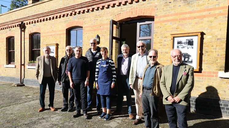Members of the Bricket Wood Station Heritage Trust at the official opening