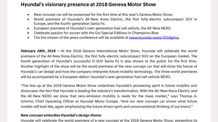 Geneve 2018: Elektrisk mobilitet fra Hyundai