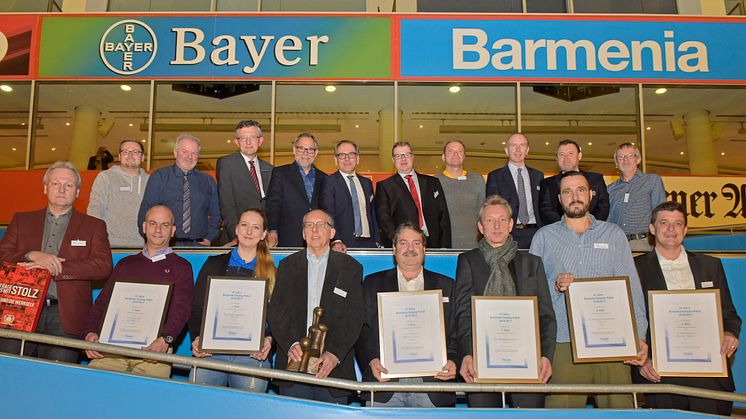 Die Preisträger des 41. Barmenia-Fairplay-Pokals im November 2017 (Barmenia;afi)
