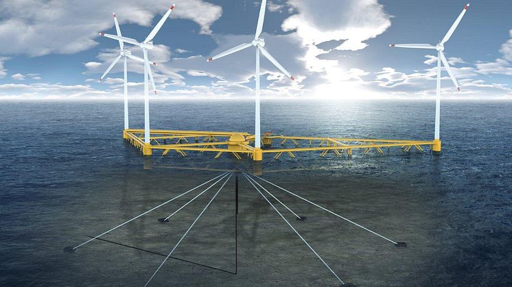 Hexicon utvecklar och designar flytande vridbara plattformar för offshore vindkraft på stora djup