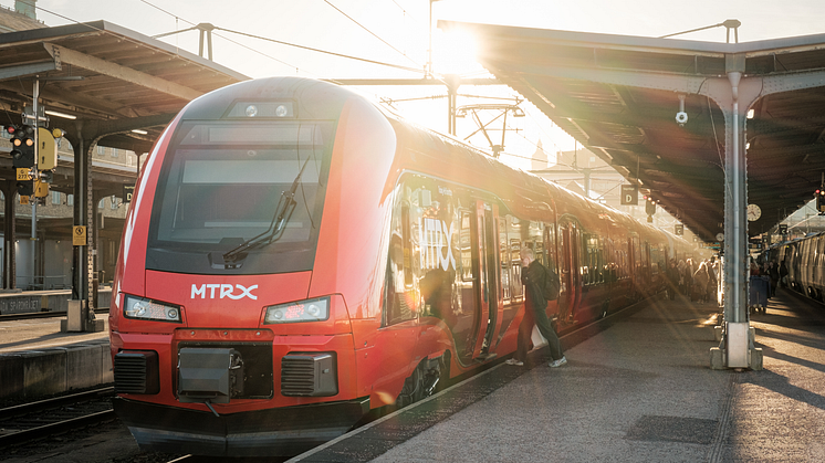 MTRX har Sveriges nöjdaste tågkunder enligt SKI. Foto: Johan Dirfors.