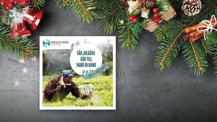 Årets julgåva från Finja går till Hand in Hand för att hjälpa kvinnor att starta och driva hållbara och lönsamma jordbruk. 