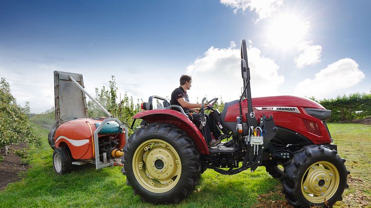 Yanmar's YM tractor comes with the company's SMARTASSIST-Remote management and productivity technology.