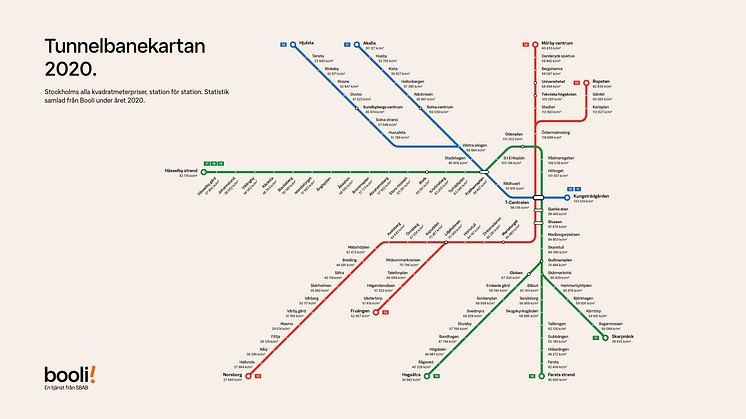 Tunnelbanekartan 2020