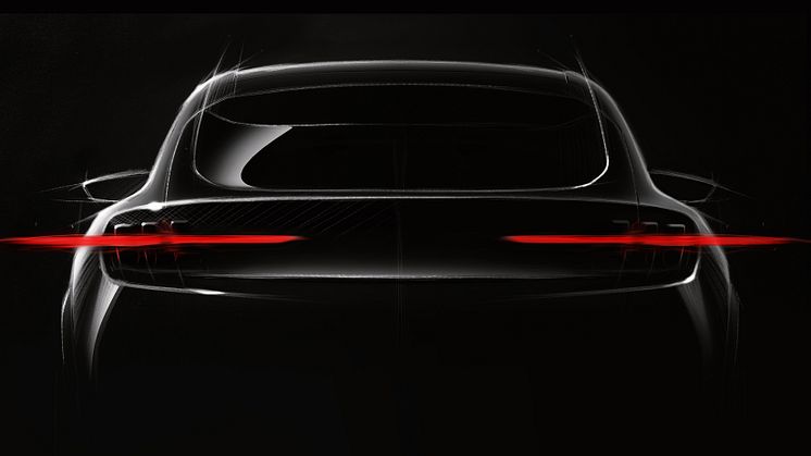 Ford afslører konceptbillede af ny Mustang-inspireret elbil