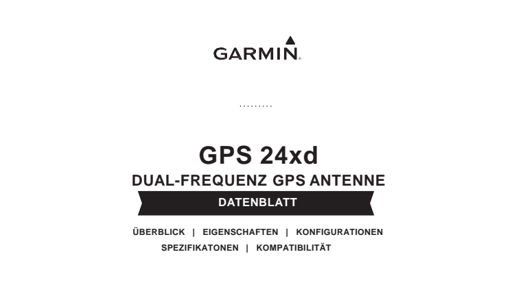 Datenblatt Garmin GPS 24xd
