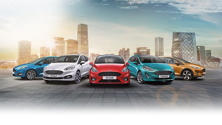 Ny Ford Fiesta fås i fem forskellige versioner - noget for enhver smag