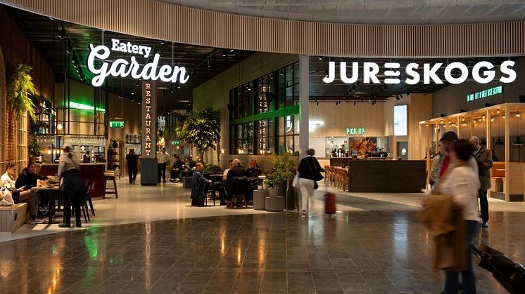 Arlandas nya Marknadsplats erbjuder resenärer helt nya mat- och shoppingupplevelser. Foto: Swedavia