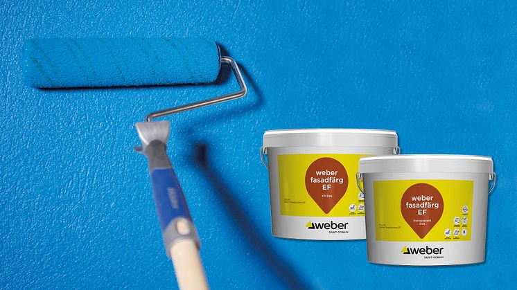 Weber fasadfärg EF- en smidig och lättarbetad fasadfärg