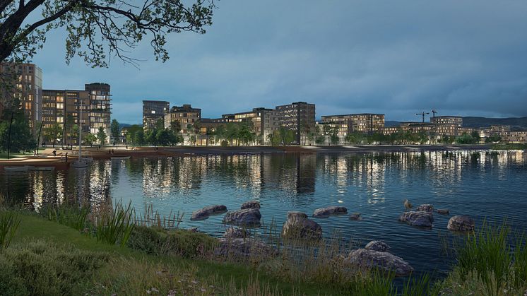 Fjordbyen Lier og Drammen – Skyline