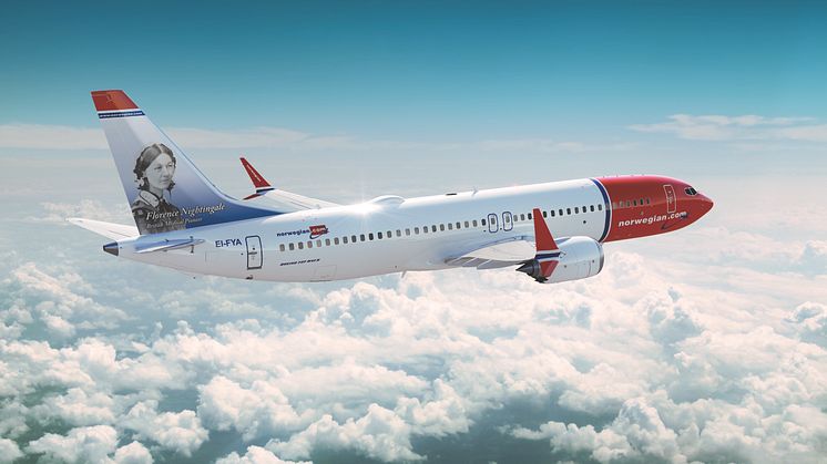 Norwegian leasar tio nya Boeing 737 MAX 8 