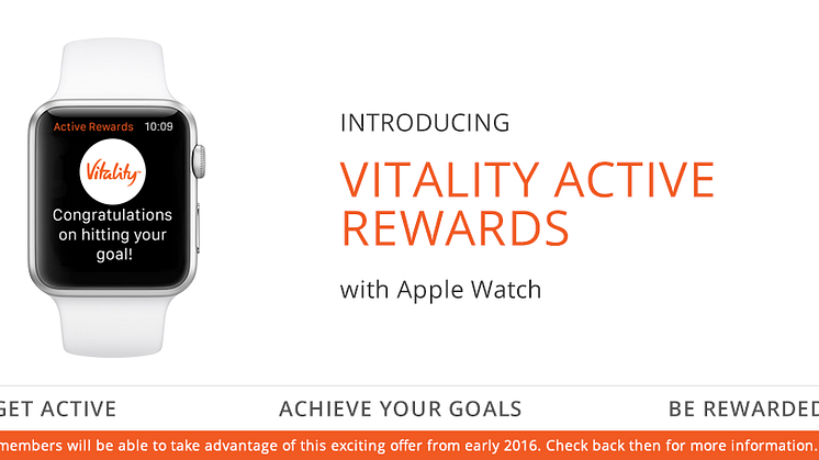 Discovery Announces Collaboration with Apple to Launch Vitality Active Rewards with Apple Watch