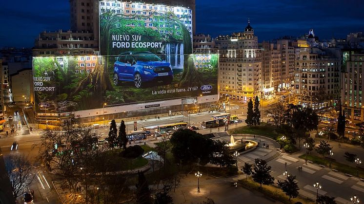 Ford EcoSport Billboard i Madrid