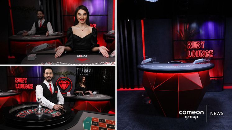 ComeOn Group announce launch of brand new online live casino environment Ruby Lounge 