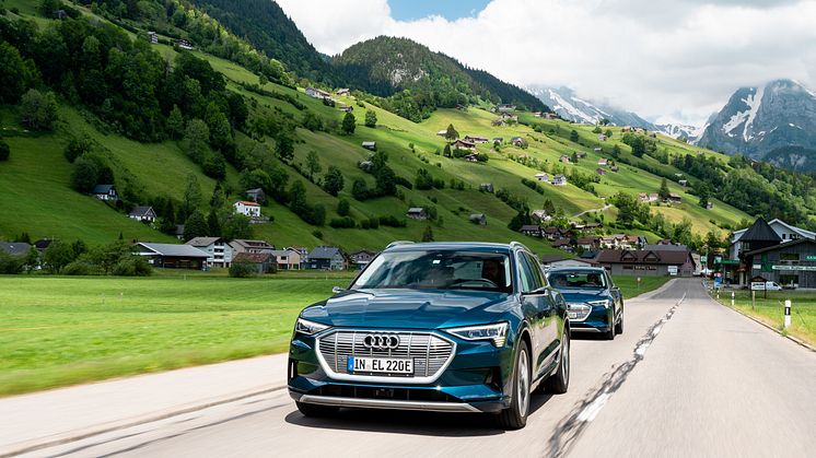 Langturstest i Audi e-tron: 10 lande på 24 timer 