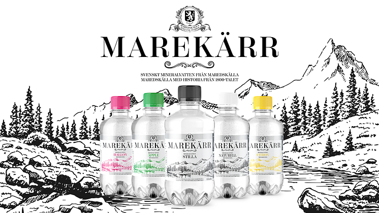 I samband med lanseringen av MAREKÄRR Mineralvatten lanseras fem olika smaker