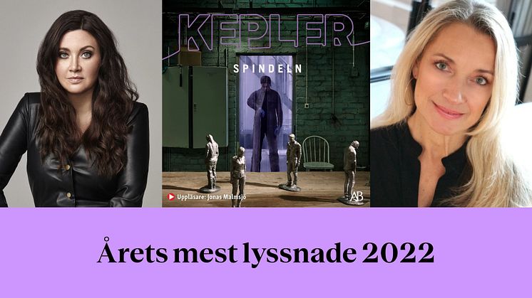 Årets mest lyssnade bok 2022 är Spindeln av Lars Kepler!