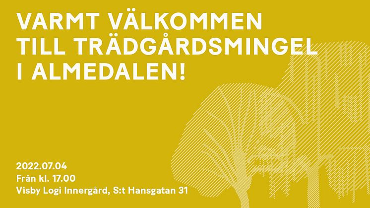 Krook & Tjäder bjuder in till trädgårdsmingel i Almedalen!