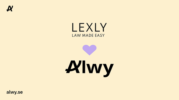 Alwy utökar erbjudandet till sina användare,  ingår partnerskap med Lexly.