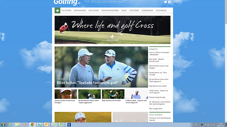 Stampen Sports Media och Mynewsdesk lanserar ny golftjänst och utmanar golf.se