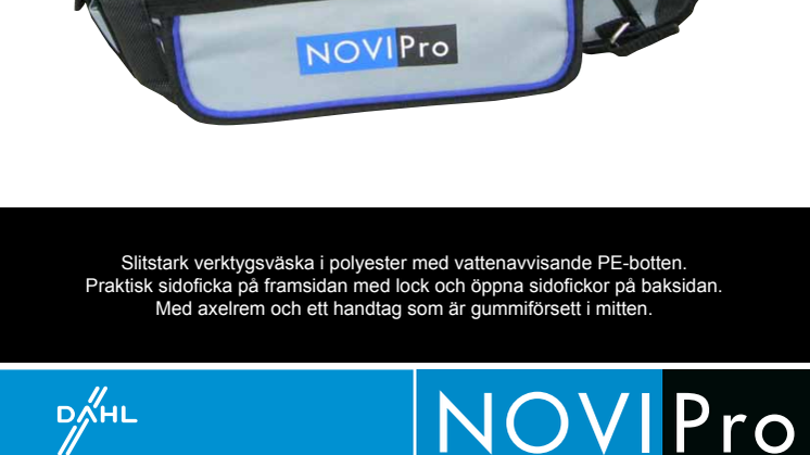 Produktblad Novipro verktygsväska