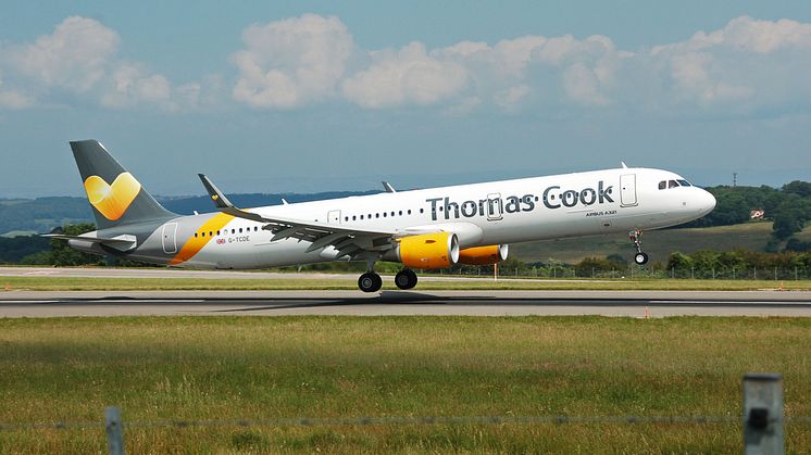 An image of a Thomas Cook plane, image from Wikipedia