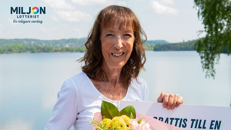 Ethel från Umeå vann 500 000 kronor i Miljonlotteriets högvinstdragning.