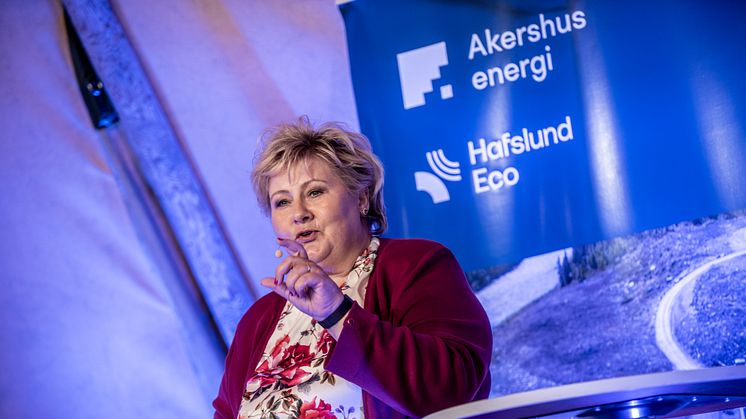 - Åpningen av Tolga kraftverk er egentlig et bilde på noe som er større sa statsminister Erna Solberg da hun offisielt åpnet kraftverket