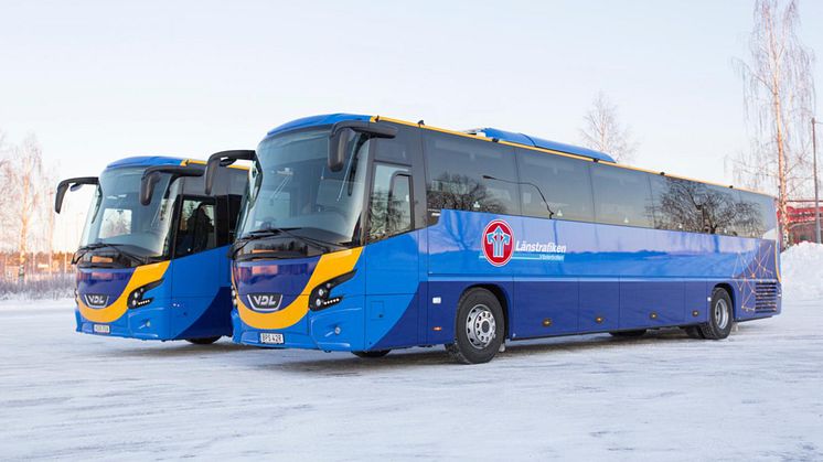 15 nya fossilfria regionbussar i Västerbotten - 88% lägre växthusgasutsläpp 