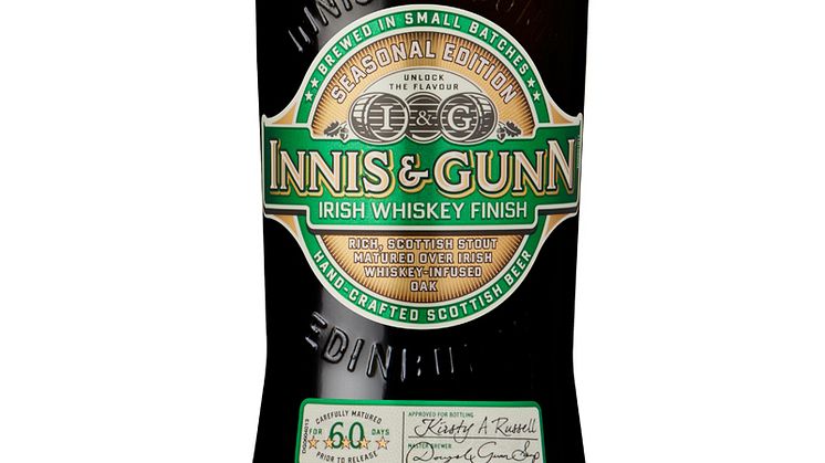 Innis & Gunn Irish Whiskey Finish 2015 – stouten lagrad på irländsk whiskeyek är tillbaka