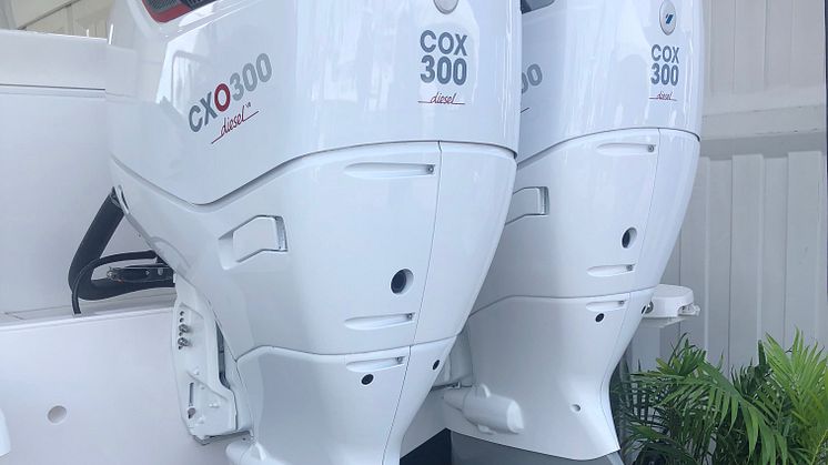 MARX, one of Germany’s leading propulsion specialists and Cox Powertrain’s exclusive distributor will be presenting the benefits of Cox’s ground-breaking diesel outboard, the CXO300, from its stand at boot Düsseldorf