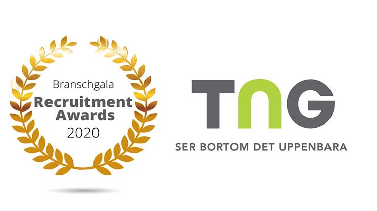 TNG nominerade till Årets Rekryteringsföretag på Recruitment Awards 2020