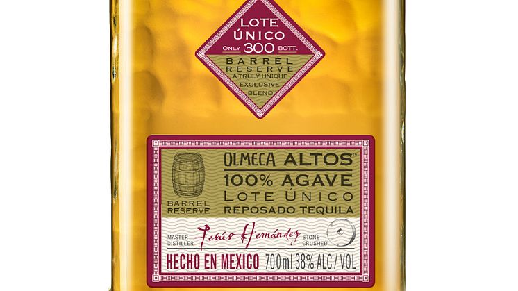 Olmeca Altos Barrel Reserve - förstklassig tequila i unik tappning kommer till Sverige