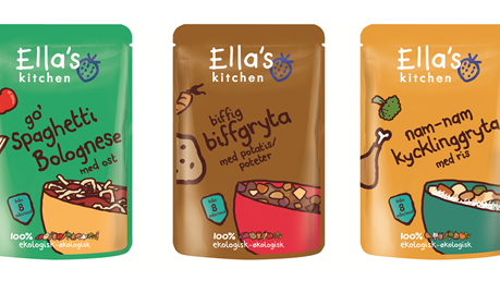 Ella’s Kitchen lanserar 100 % ekologiska maträtter för barn från 8 månader