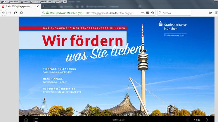 Gutes tun für München – neues Online-Magazin über das vielfältige Engagement der Stadtsparkasse München und ihrer Stiftungen erschienen