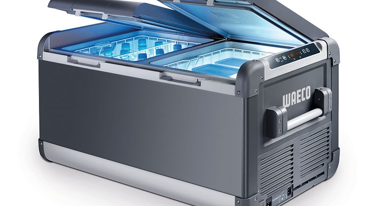 Dometic's WAECO CoolFreeze CFX 95DZ2 compressor coolbox with separate compartments for cooling and freezing