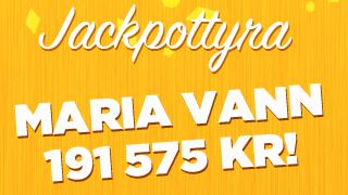 Maria från Kiruna vann 191 575 kronor på bingojackpott hos Miljonlotteriet!