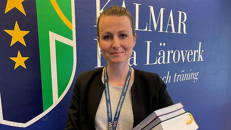 Caroline Falck, ny juridiklärare på Kalmar Fria Läroverk