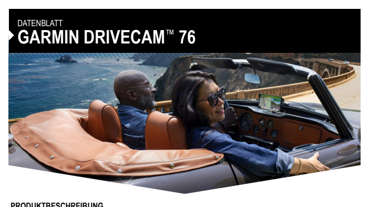 Datenblatt Garmin DriveCam 76